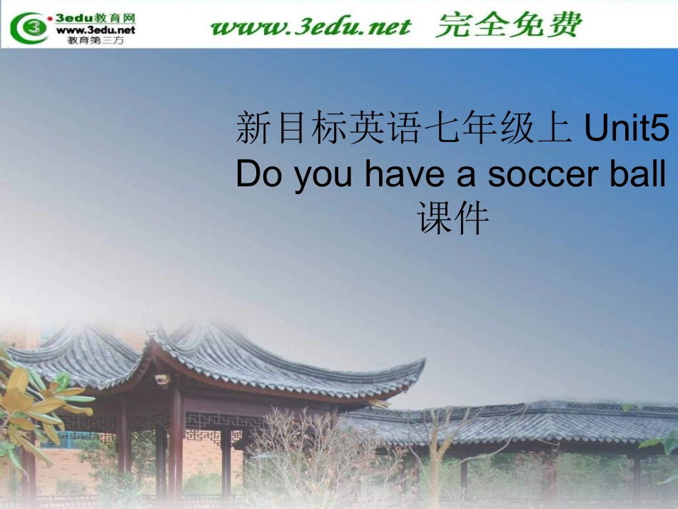 七年级英语Do_you_have_a_soccer_ball课件2_第1页