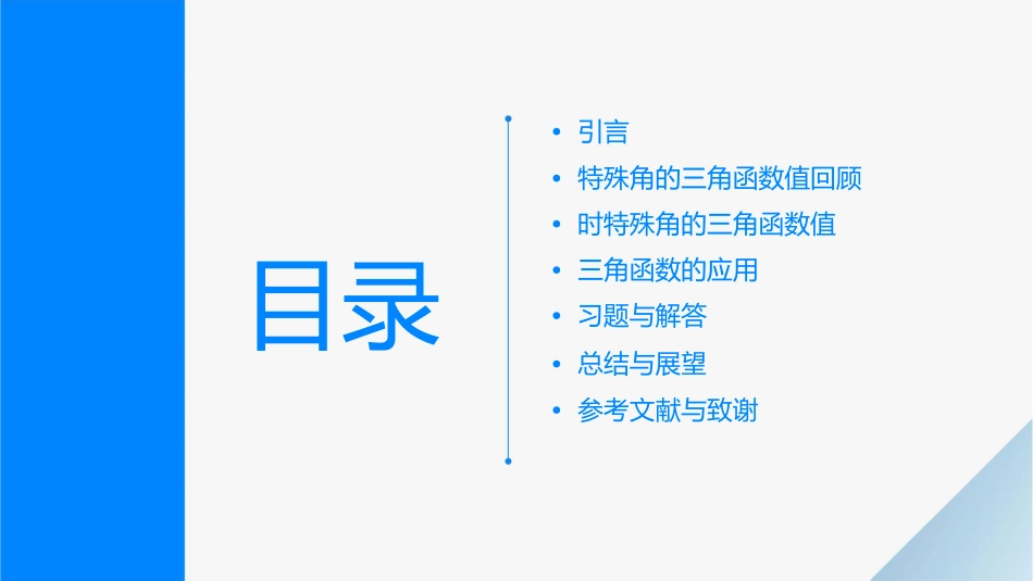 时特殊角的三角函数值课件_第2页
