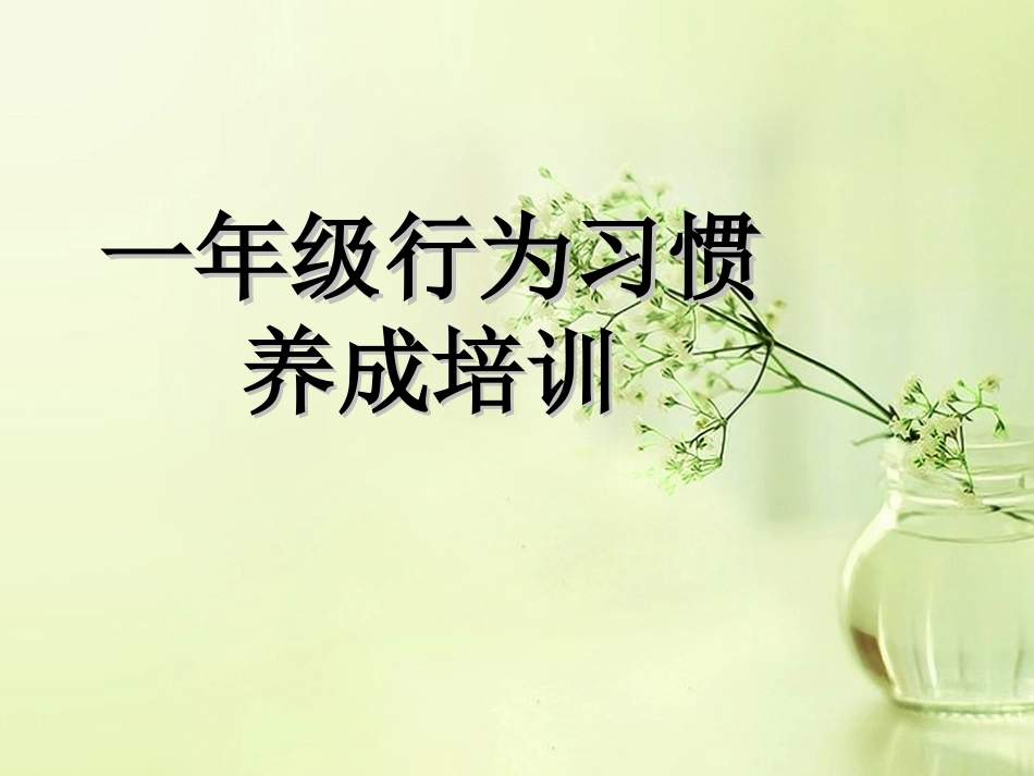 一年级习惯养成培555训_第1页