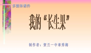 五年级第4课我的“长生果”优秀课件共享PPT4