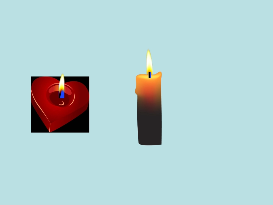 动态效果逼真点燃的蜡烛PPT模板_第2页