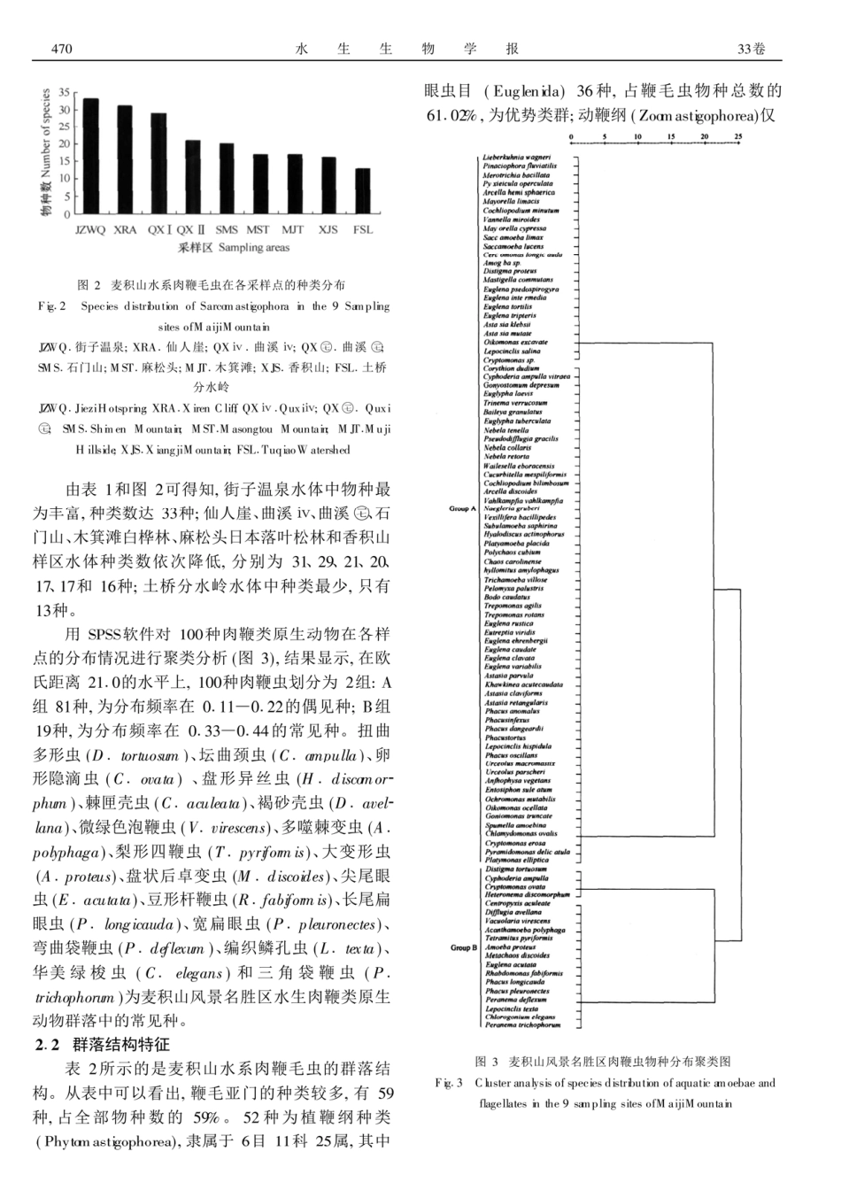 麦积山肉鞭毛虫的物种多样性_第3页