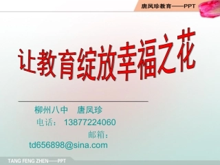 (唐凤珍）班主任教育PPT
