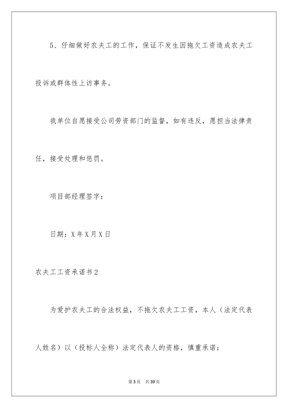 2024农民工工资承诺书_2_第3页