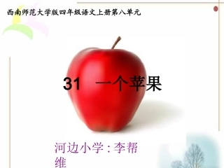 一个苹果修订稿