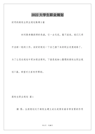 2024大学生职业规划_1135
