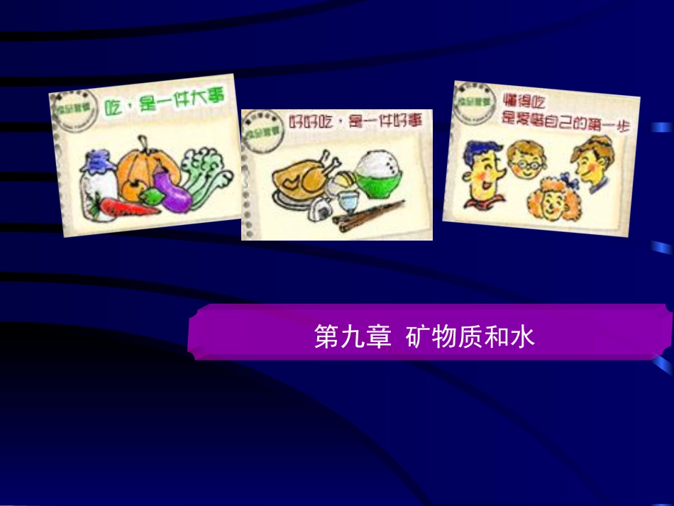食品营养学第八章矿物质_第1页