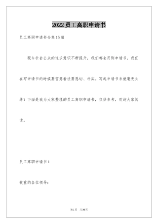 2024员工离职申请书_13