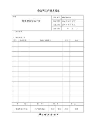 静电对策实施手册PTD