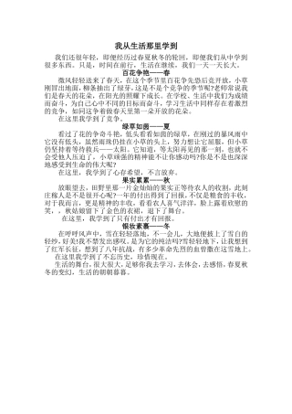 我从生活那里学到