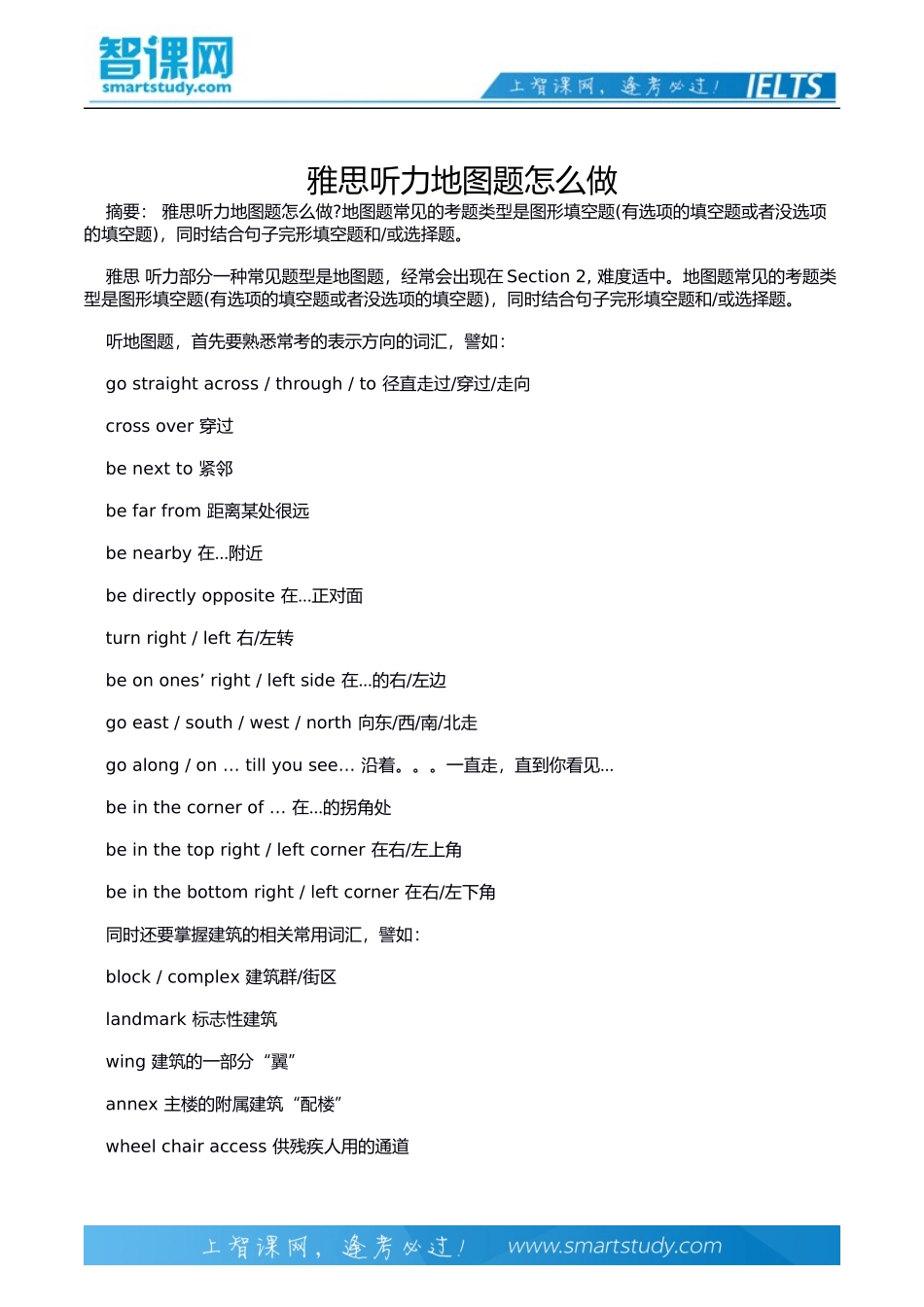 雅思听力地图题怎么做_第2页