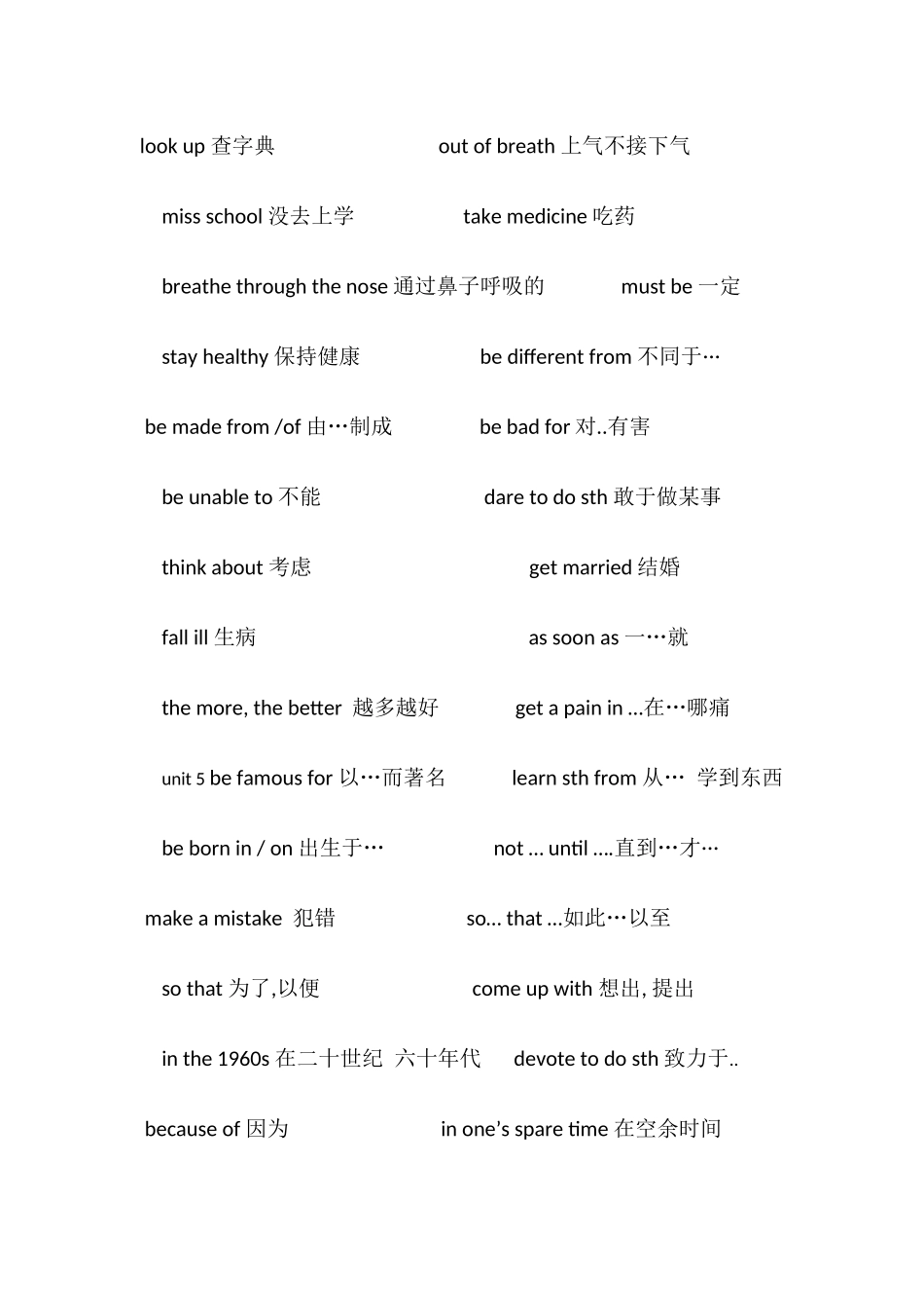 冀教版九年级英语全册词组_第3页