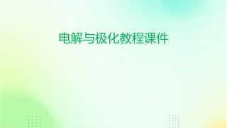 电解与极化教程课件