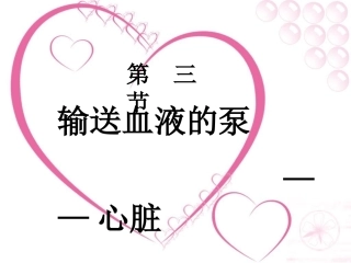 输送血液的泵——心脏1