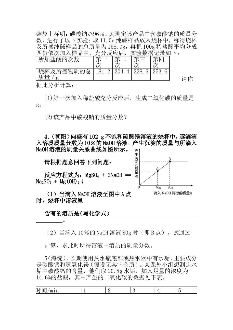 初三化学计算题汇总_第2页