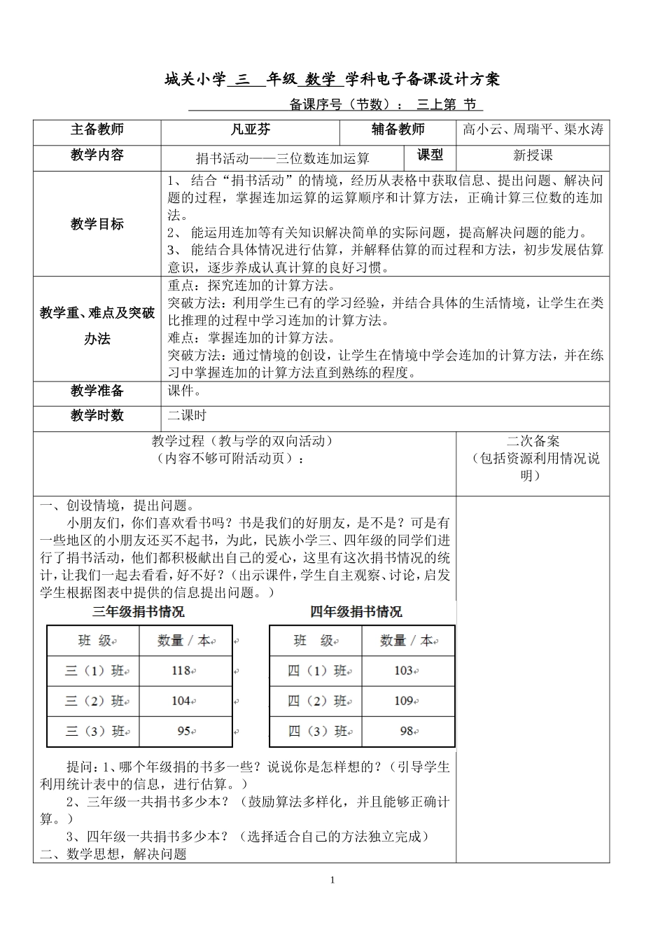 捐书活动第一节_第1页