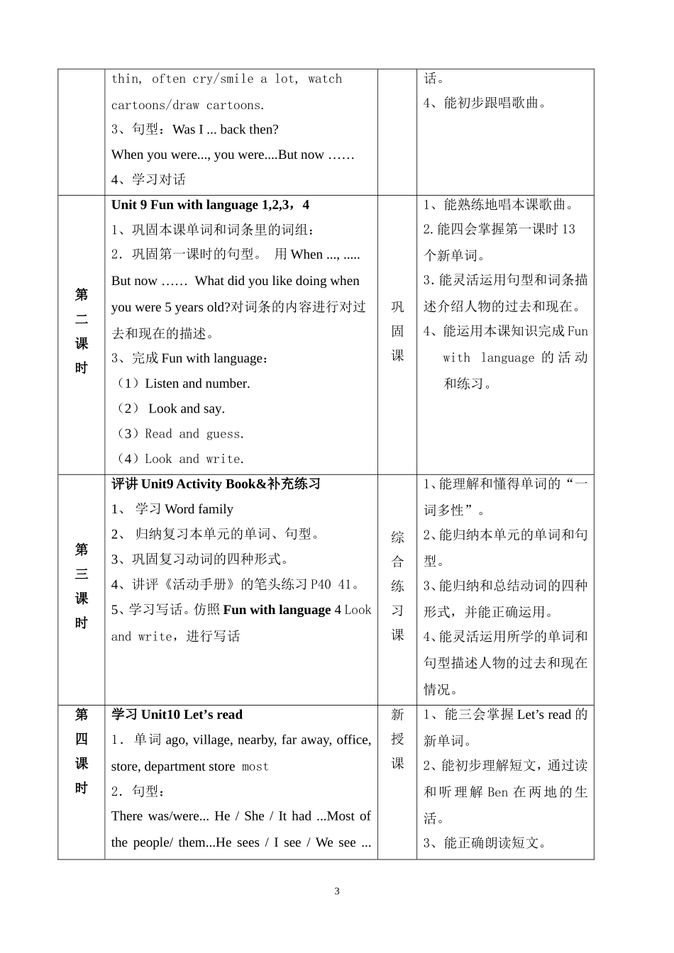 六年级上册Module5unit9巩固课教学设计5_第3页