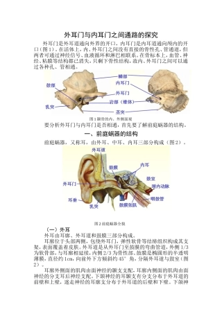 试论外耳门与内耳门是否相通