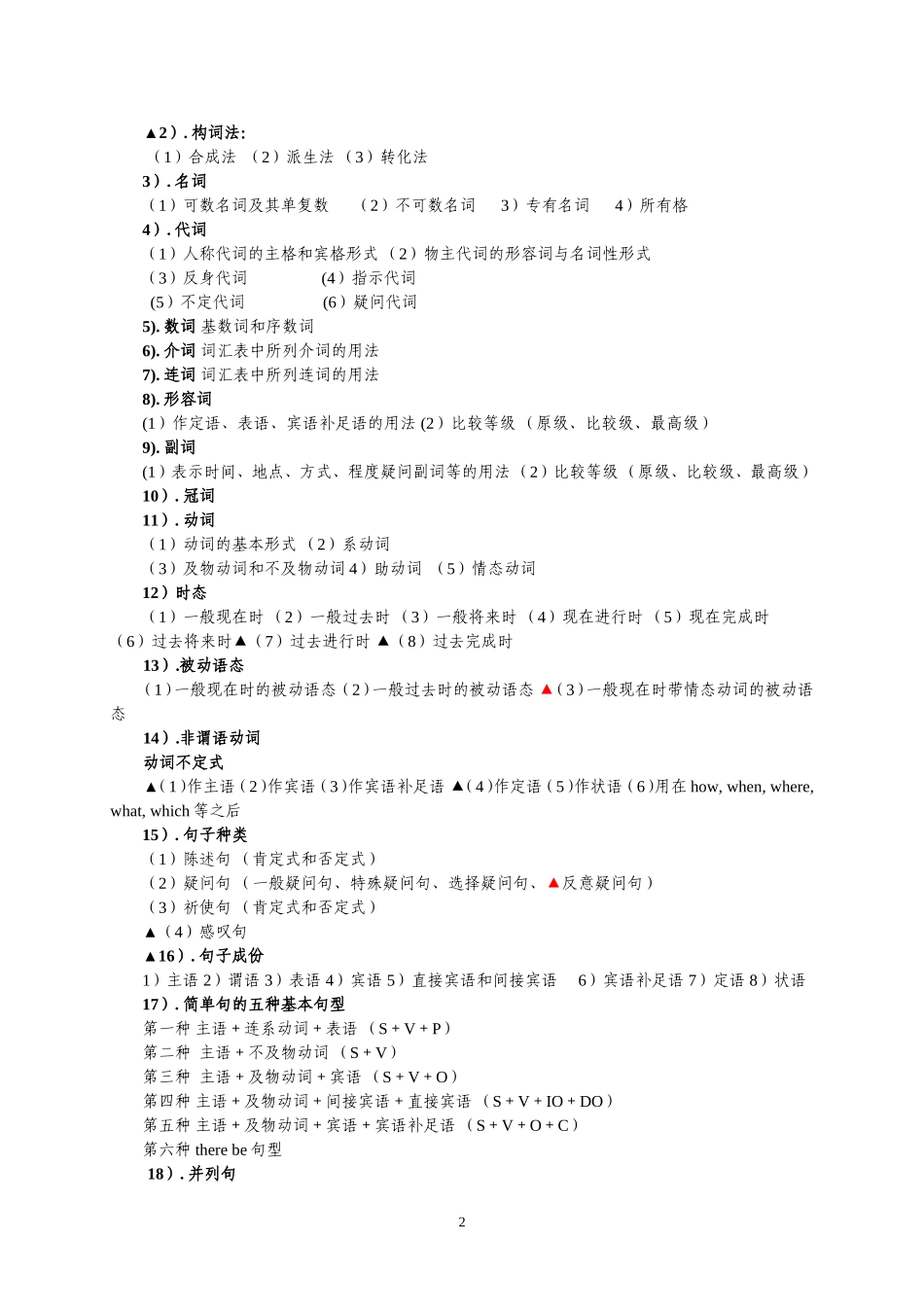 2012年重庆市初中英语毕业生学业暨高中招生考试说明_第2页