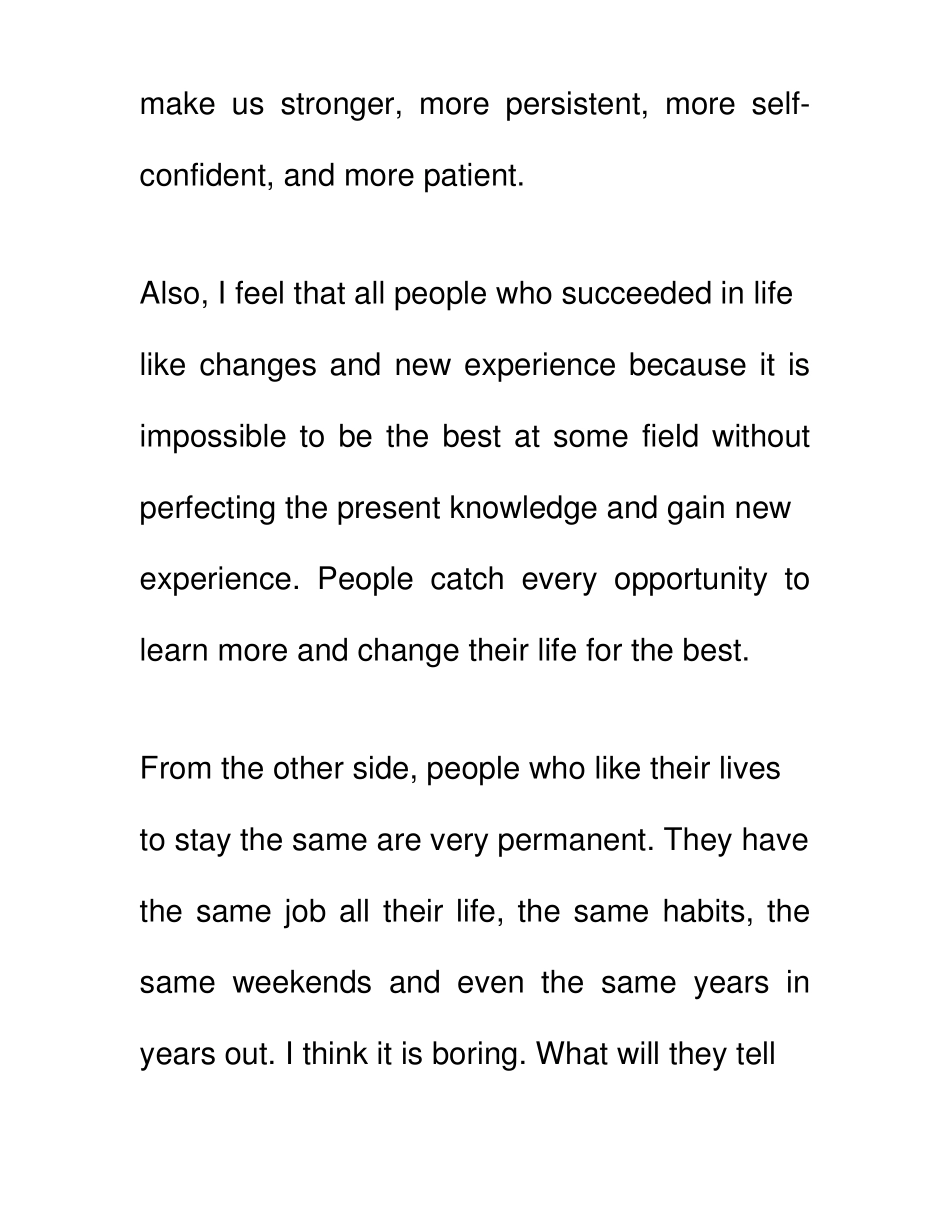 Enjoychange你喜欢改变和新体验还是一成不变英语作文_第3页