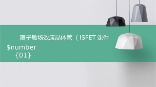 离子敏场效应晶体管ISFET课件