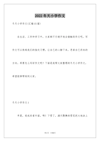 2024冬天小学作文_18