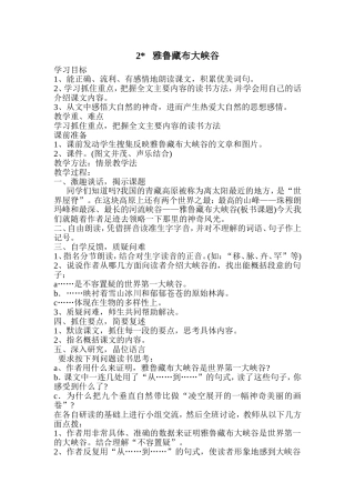 雅鲁藏布大峡谷