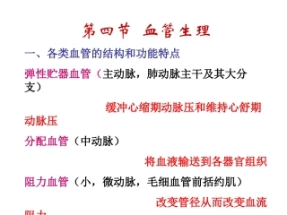 血液循环血管生理