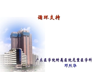 血流动力学支持