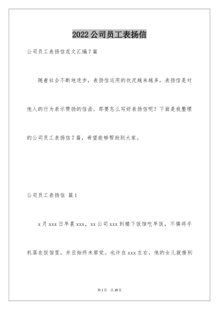 2024公司员工表扬信_4