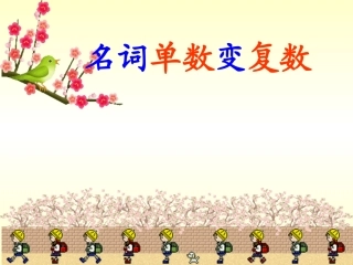 名词单数变复数PPT课件