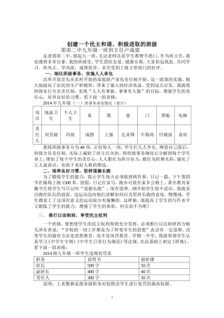 探索民主管理途径建立文明和谐班级