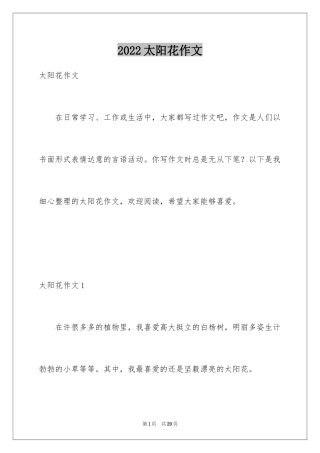 2024太阳花作文_2