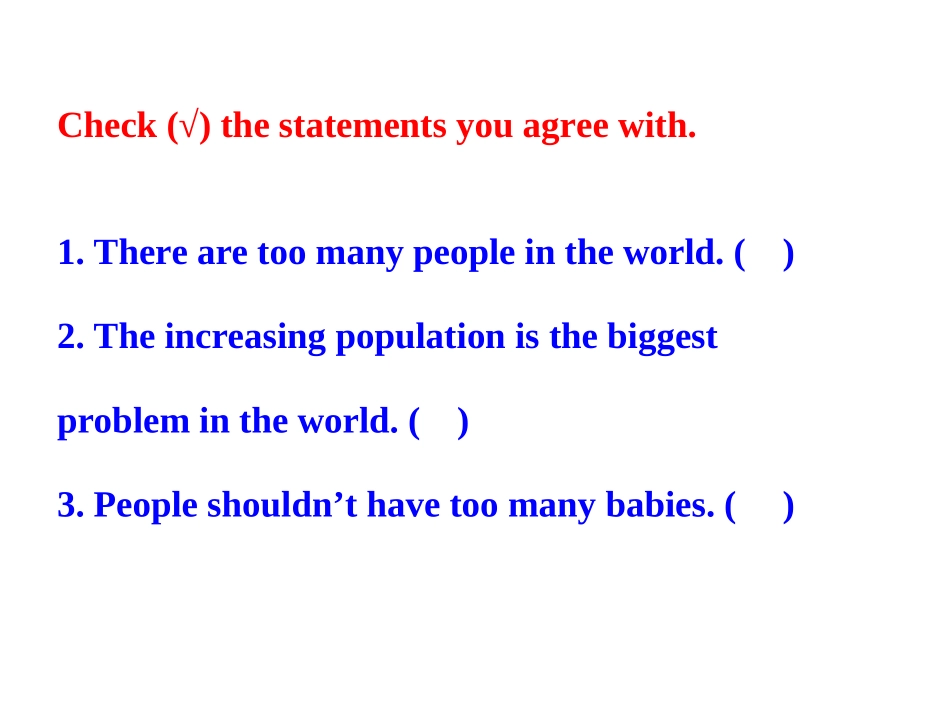 2013版外研版八年级英语上册配套课件：Module9PopulationUnit1_第3页