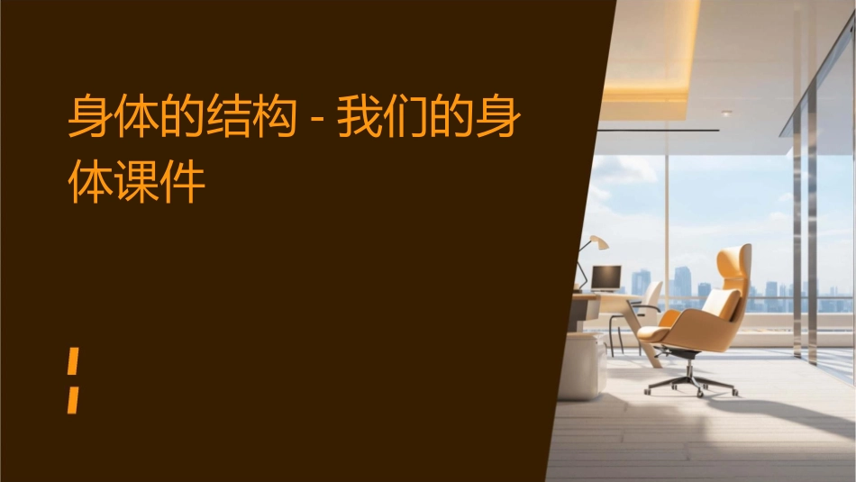 身体的结构我们的身体课件_第1页