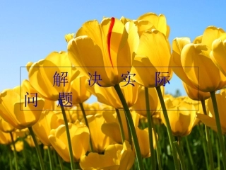 解决实际问题