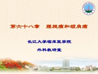 腰腿痛及颈肩痛