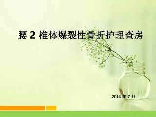 腰2椎体爆裂性骨折..