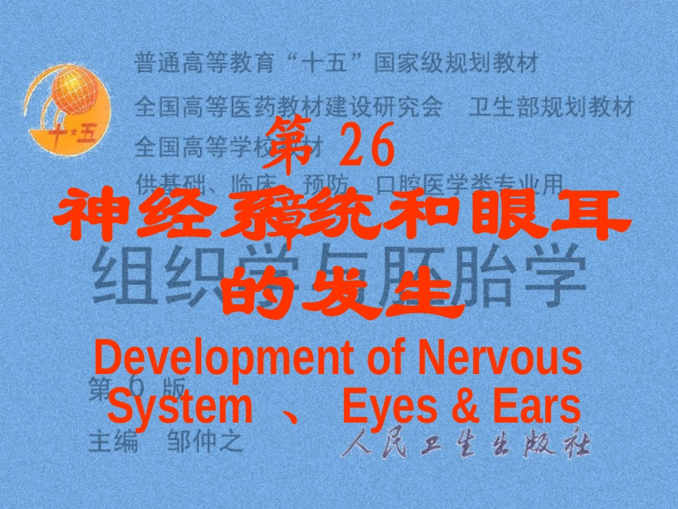 脑神经系统-神经系统和眼耳的发生_第1页