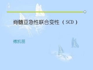 脊髓亚急性联合变性
