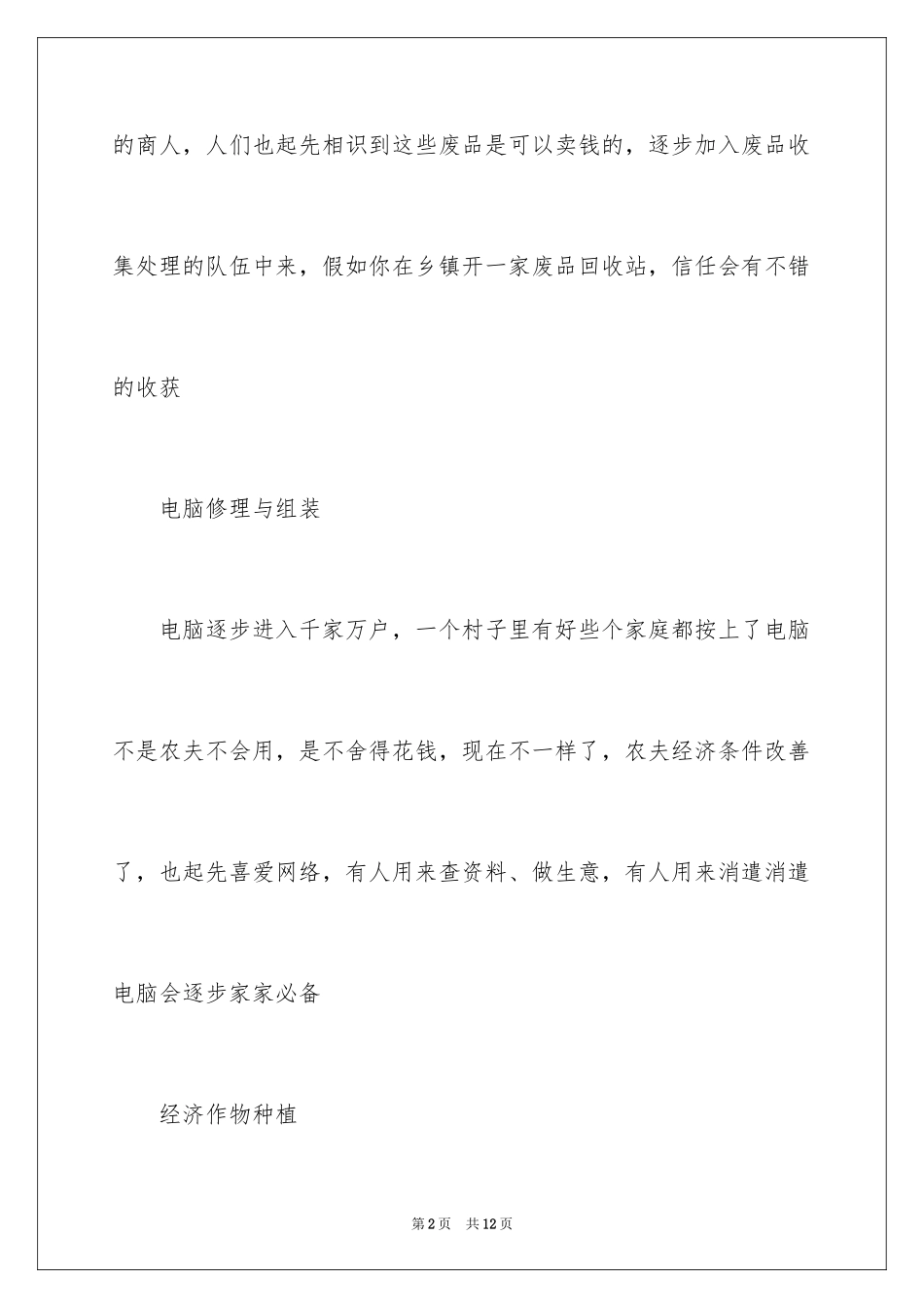 2024农村创业新点子_1_第2页