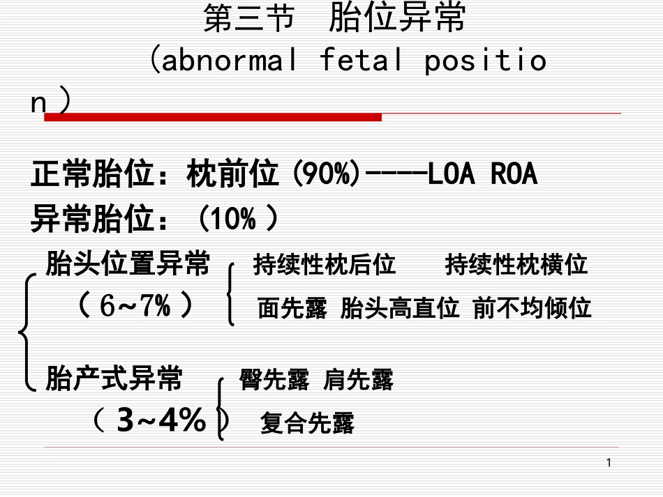 胎位异常2012下半年_第1页
