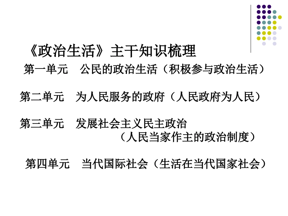 2015高考总复习之《政治生活》主干知识_第2页
