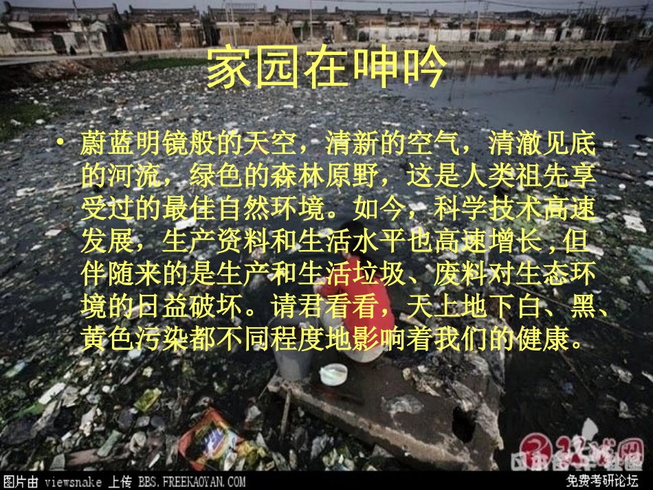 《绿色地球保护环境》主题班会_第3页