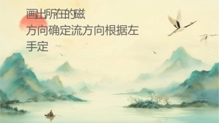 画出导线所在处的磁场方向确定电流方向根据左手定则解读课件