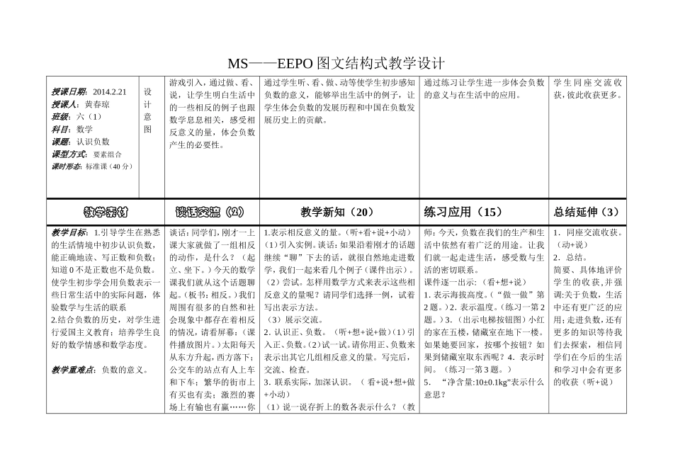 要素组合六下图文结构式备课认识负数_第1页