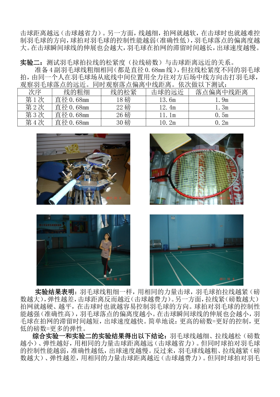 羽毛球拍线的粗细松紧与击球距离的远近有什么关系(配图)_第2页