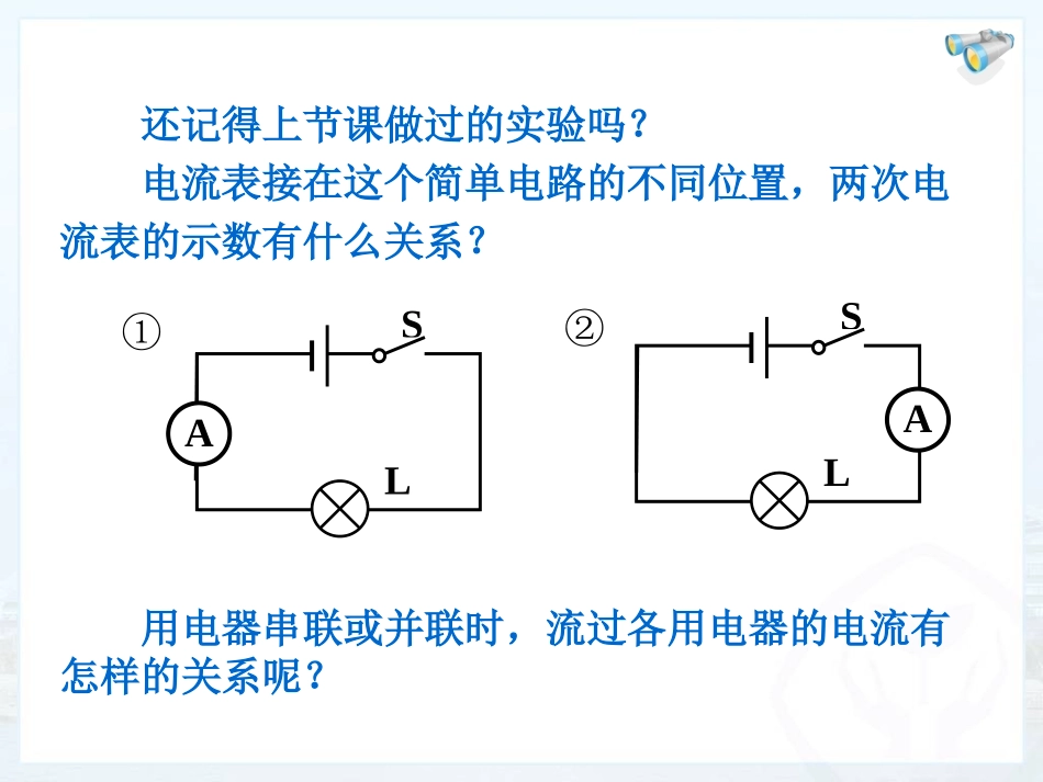 新人教版初中物理155《串、并联电路中电流的规律》课件_第2页