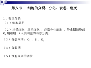 细胞增殖-分化-衰老