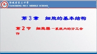 细胞器-系统内的分工合作ppt